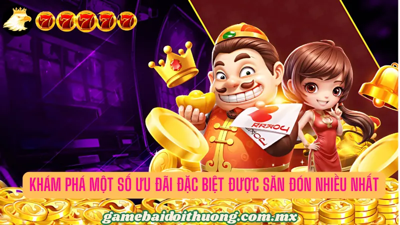 Một số ưu đãi siêu hot từ cổng game bài M365