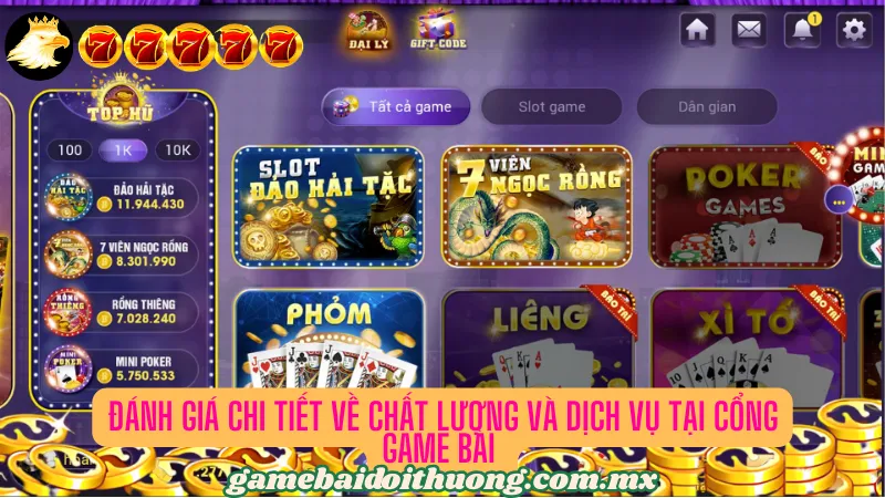 Nhận xét chi tiết về cổng game bài đổi thưởng 