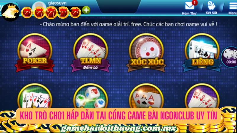 Tổng hợp các game bài đổi thưởng hấp dẫn tại cổng game bài  