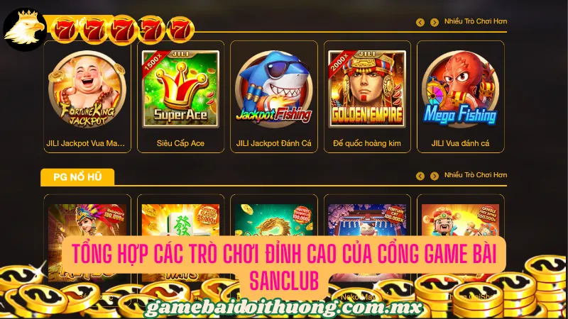 Kho game cuốn hút của nền tảng đáng tin cậy